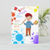 違う誕生日の招待状（男の子） 招待状 (スタンド正面)