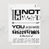 違う風変わり! ポストカード (正面/裏面)