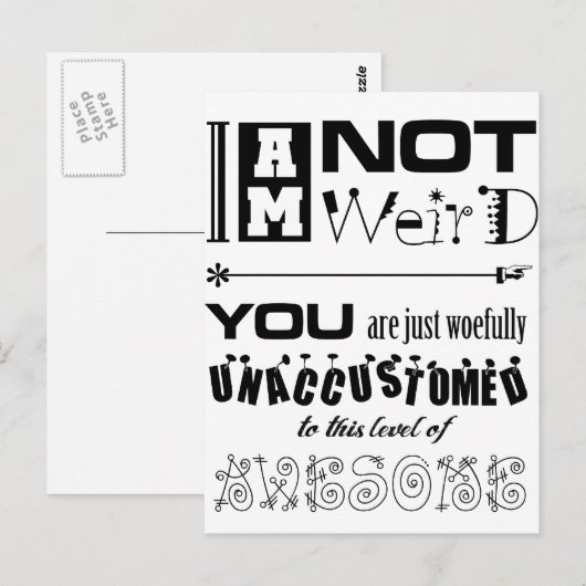 違う風変わり! ポストカード (正面/裏面)