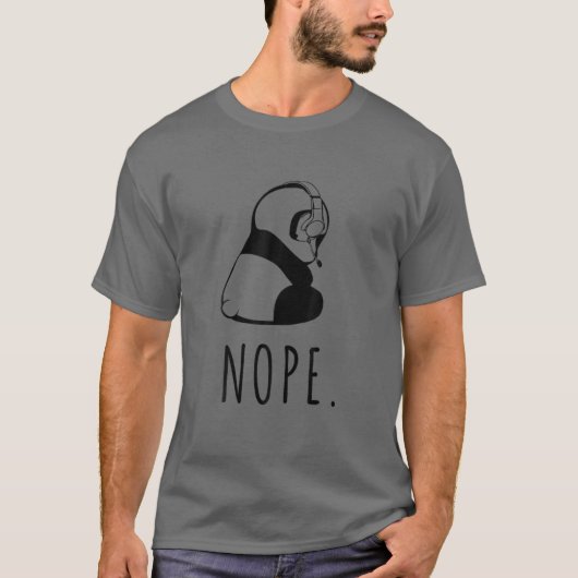 違う。ゲーミングパンダNope.内向きの Tシャツ (正面)