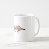 違う。今日ではない、怠惰な怠け者 コーヒーマグカップ (正面右)