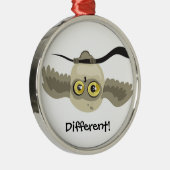 違う!逆さまにフクロウ~オーナメント メタルオーナメント (右)