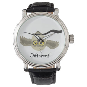 違う! 逆さまのフクロウの~wristwatch 腕時計