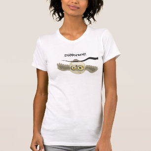 違う! 逆さまのフクロウライトワイシャツ Tシャツ