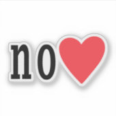 「❤️違う」，違う，ミーム,おもしろい,トレンディー シール (正面)