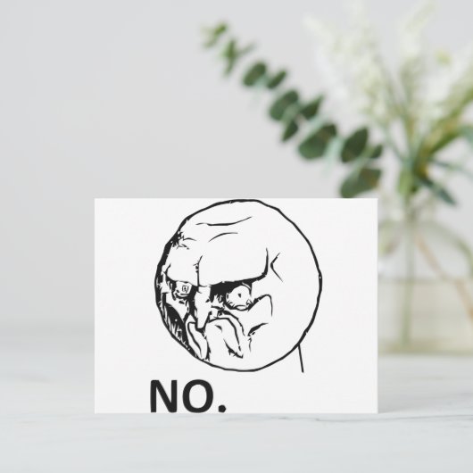 違う！顔 ポストカード (スタンド正面)