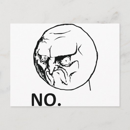 違う!顔 ポストカード (正面)