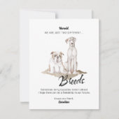 違うBreeds Breakupカード 案内状 (正面)