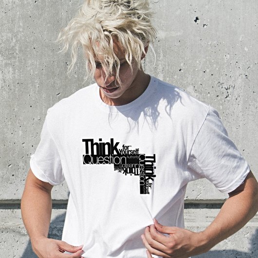 違った考えを Tシャツ
