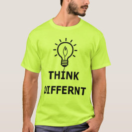 違って考えろ Tシャツ