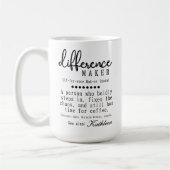 違カスタムいメーカーmag、ボス&先生ギフト コーヒーマグカップ (左)