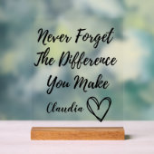 違パーソナライズされたい忘れは無い アクリルサイン (ニュートラル)