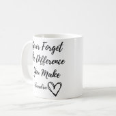 違パーソナライズされたい忘れは無い コーヒーマグカップ (正面左)