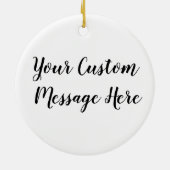 違パーソナライズされたい忘れは無い セラミックオーナメント (裏面)