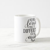 違忘れいなし:やる気を起こさせる引用文 コーヒーマグカップ (正面右)