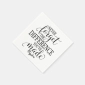 違忘れいなし：やる気を起こさせる引用文 スタンダードカクテルナプキン (角)