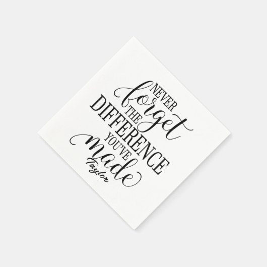 違忘れいなし：やる気を起こさせる引用文 スタンダードカクテルナプキン (角)