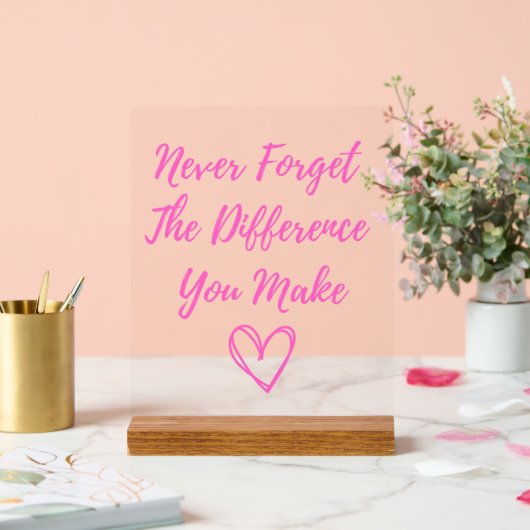 違忘れいは無い、ありがたい アクリルサイン (ウェディング)