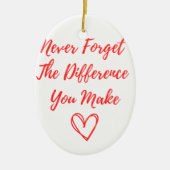 違忘れいは無い、ありがたい セラミックオーナメント (正面)