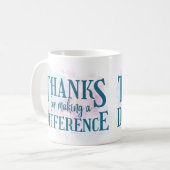 違感謝していいを生み出すために コーヒーマグカップ (正面左)