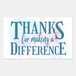 違感謝していいを生み出すために 長方形シール