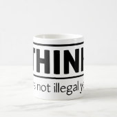 違法ではない コーヒーマグカップ (中央)