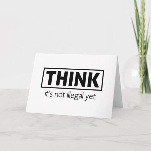 違法ではない サンキューカード (正面)