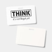 違法ではない バッジ (表裏)