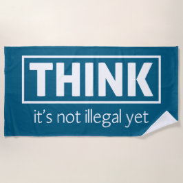 違法ではない ビーチタオル