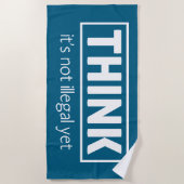 違法ではない ビーチタオル (正面)