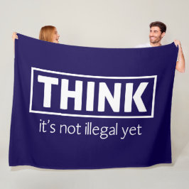 違法ではない フリースブランケット