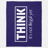 違法ではない フリースブランケット (正面)