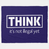 違法ではない フリースブランケット (正面(横))