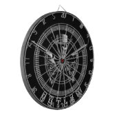 違法の骨組ダート盤 ダーツボード (正面左)