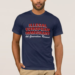 違法ヨーロッパの移民 Tシャツ