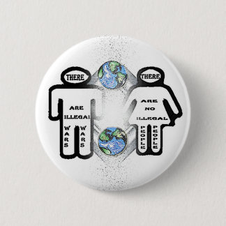 違法戦争、違法人々がありではない。 缶バッジ