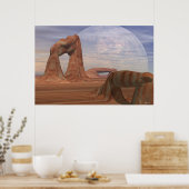 遠い世界の窓(36 x 24) ポスター (キッチン)