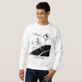 遠い側面に交差していない鶏 スウェットシャツ (正面フル)