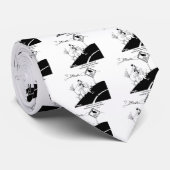 遠い側面に交差していない鶏 ネクタイ (ロール)