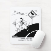 遠い側面に交差していない鶏 マウスパッド (マウス)