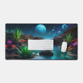 遠い惑星の滝 デスクマット (キーボード&マウス)