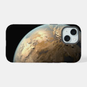 遠い星を周回するケプラー186f iPhone 15ケース (裏面横)