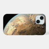 遠い星を周回するケプラー186f。 iPhone 15ケース (裏面横)