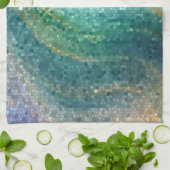 遠い海岸の台所タオル キッチンタオル (折り畳み)