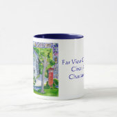 遠い眺めのコテージ マグカップ (中央)