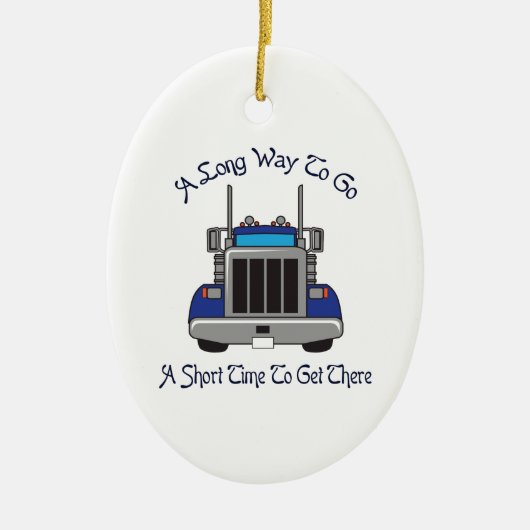 遠い道 セラミックオーナメント (正面)