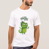 遠くからなら親しみやすい 爬虫類の面白グッズ Tシャツ (正面)