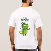遠くからなら親しみやすい 爬虫類の面白グッズ Tシャツ (裏面)
