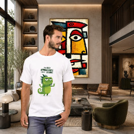 遠くからなら親しみやすい 爬虫類の面白グッズ Tシャツ
