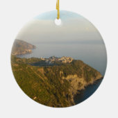 遠くからのCinque Terre セラミックオーナメント (裏面)